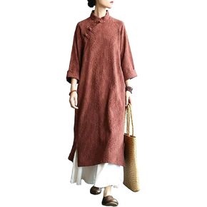 Shanghai Story Linen Coat Jacket Long Dress Chinese Cheongsam Style Dresses Wide Leg Pants for Women