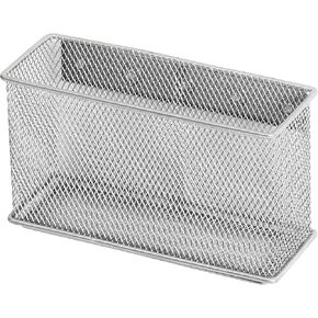 YBM HOME Magnetic Pencil Holder Wire Mesh Storage Basket Organizer with Strong Magnets Excellent for Whiteboard, Fridge and Locker Accessories, 1-Unit Medium
