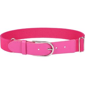 WERFORU Elastic Softball Belt Men/Youth Baseball Uniform Belt Stretch Softball Uniform Belt for Men/Youth with Silver Buckle in Kuwait