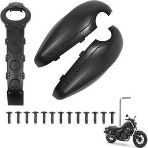 Tank Oil Fuel Cover Fairing Black Replacement for Rebel CMX 300 500 2017-2022