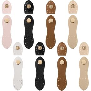 Sibba 8 Sets Leather Snap Buckles Snap Button Closure Buckles Sew On Leather Purse Closure Fasteners Cowhide Tab Sewing Notions Supplies for Wallet Bag DIY Craft Pouches Coat Jacket Notebook in Saudi Arabia