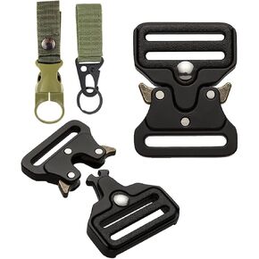 Metal Buckle Quick Release Buckle Replacement for 1.25 inch （32mm Adjustable Tactical Belt Dog Collar Backpack Repair 2 Pack