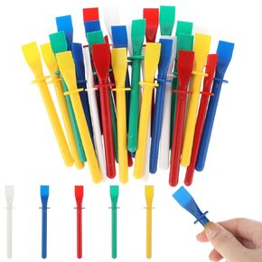 30Pcs Glue Spreaders Colored Plastic Glue Applicator Glue Smear Sticks Painting Scrapers Easy Clean Glue Spreaders for Handmade DIY Art Leather Craft Tool