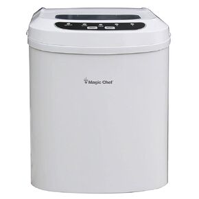 Magic Chef 27-Lb. Portable Silver Countertop Ice Maker
