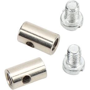 Solderless Throttle Cable Nipple Sturdy 6mm/0.2in Solderless Cable Nipple Universal Metal Brake Line Throttle Choke End for Car Motorcycle