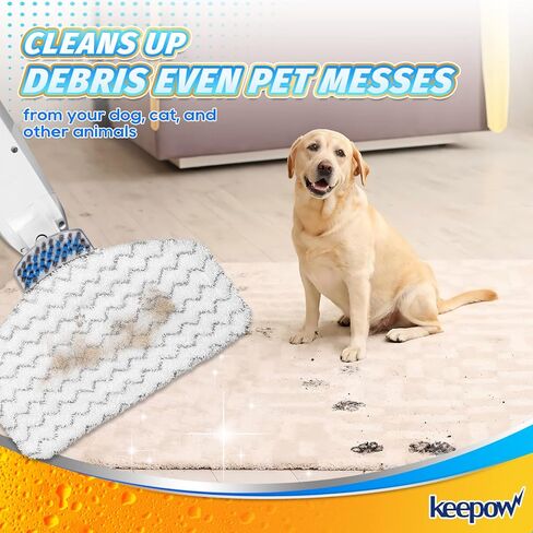 KEEPOW Steam Mop Replacement Pads for Bissell Powerfresh Steam Mop 1940 1544 1440 Series, Model 1544A, 2075A, 1806, 5938, 1940W, 19404, 1940A (6 Pack) in Kuwait