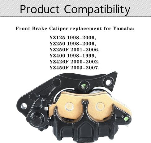 Front Brake Caliper Replacement for Yamaha YZ 125 250 250F 400 426F 450F with Pads in Saudi Arabia