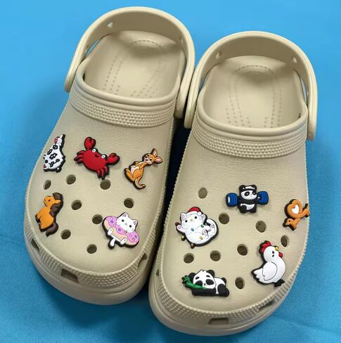 50 Pack PVC Shoe Charms, Constant Cute Colorful Designs, Various Charms for Decoration in Saudi Arabia
