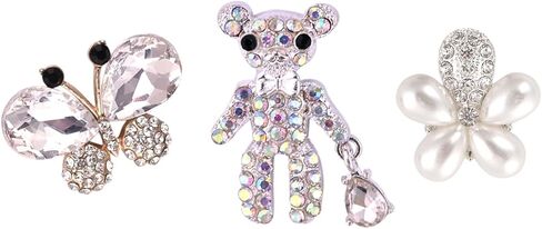 Bling Shoe Charms For Croc Shoe Sandals Bracelet Wristband,Fashion Crystal Rhinestone Shoe Decoration Pins for Women Party Favors Birthday Gifts in Kuwait