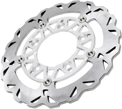 POWERJAMES 7.0mm Thickness Black Floating Rear Brake Rotor Fits for Harley Davidson 06-17 VRSC, V-Rod, Street Rod, Night Rod, V-Rod Muscle (Black) in Saudi Arabia
