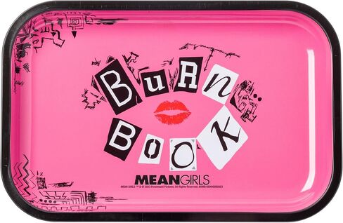 Silver Buffalo Mean Girls Burn Book 11.3" x 7.4" Pink Tin Tray in Saudi Arabia