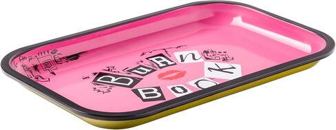 Silver Buffalo Mean Girls Burn Book 11.3" x 7.4" Pink Tin Tray in Saudi Arabia