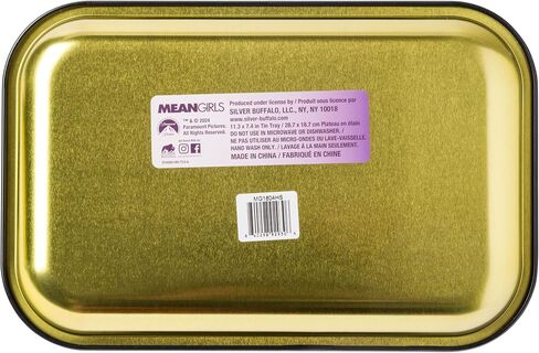 Silver Buffalo Mean Girls Burn Book 11.3" x 7.4" Pink Tin Tray in Saudi Arabia