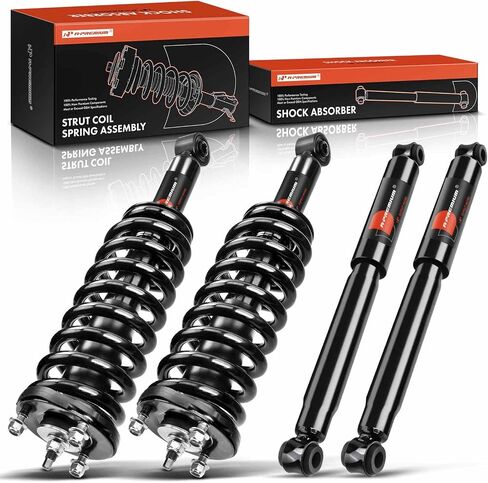 A-Premium Set (4) Front and Rear Complete Shock Absorber Strut & Coil Spring Assembly Compatible with Tacoma 1995-2004 4WD RWD, Driver & Passenger in Saudi Arabia