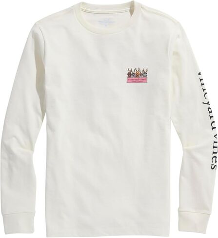 vineyard vines Boys' Reindeer Pups Logo Box Long-Sleeve Tee in Saudi Arabia