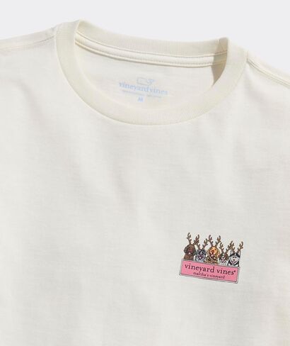 vineyard vines Boys' Reindeer Pups Logo Box Long-Sleeve Tee in Saudi Arabia