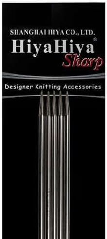 إبر حياكة فولاذية حادة HiyaHiya ذات نقطة مزدوجة 6 بوصة (15 سم) (مجموعة من 5) مقاس US 1 (2.25 مم) HISSTDP6-1 in Kuwait