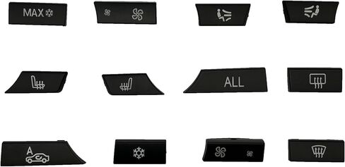 Air Conditioning A/C Vent Button AC Heater Climate Control Key Caps Interior Repair Kit Replacement for BMW 5 6 7 M5 M6 F02 F06 F10 F12 61319313923 12 Key Set in Saudi Arabia