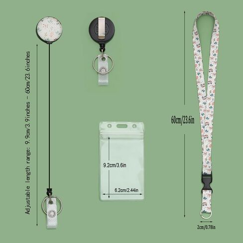 4 Pack Detachable lanyards for Cruise Ship Cards Cute Cruise Lanyards with Retractable Badge Reel and Waterproof ID Badge Holder in Kuwait