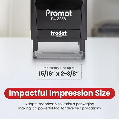 Promot Fragile Handle with Care Self Inking Rubber Stamp - Ink Stamps for Packaging Labels and Warning, Shipping, Moving, Order Processing, Retail Use - Work Office Stamper, Business Supplies, Red Ink in Saudi Arabia