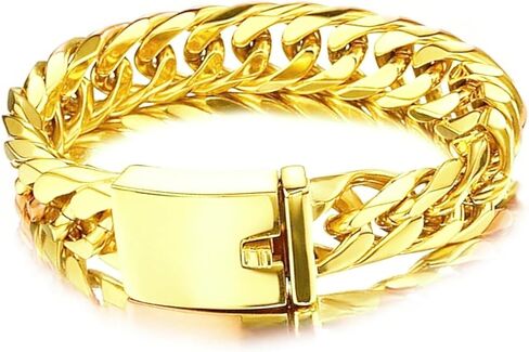 Mens Bracelets Cuban Link Friendship Bracelet Sturdy Chain Gifts for Christmas Father's Day Anniversary Graduation .(BC) in Saudi Arabia