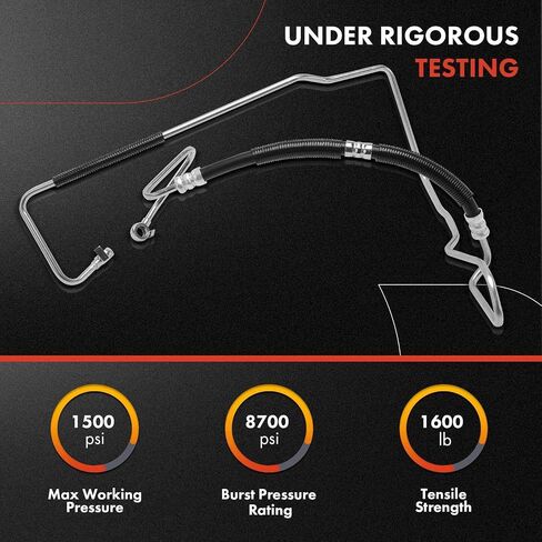 A-Premium Power Steering Hose Pressure Hose Line Assembly Compatible with Lexus GS430 2001-2010 4.3L, GS400 1998-2000 4.0L, Pump To Gear/Rack Pinion, Replace# 4441030410 in Saudi Arabia