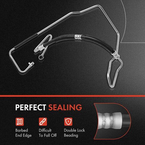 A-Premium Power Steering Hose Pressure Hose Line Assembly Compatible with Lexus GS430 2001-2010 4.3L, GS400 1998-2000 4.0L, Pump To Gear/Rack Pinion, Replace# 4441030410 in Saudi Arabia