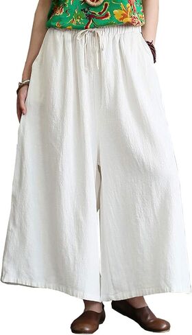 Shanghai Story Linen Coat Jacket Long Dress Chinese Cheongsam Style Dresses Wide Leg Pants for Women in Kuwait