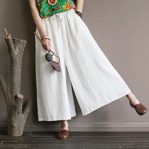 Shanghai Story Linen Coat Jacket Long Dress Chinese Cheongsam Style Dresses Wide Leg Pants for Women in Kuwait