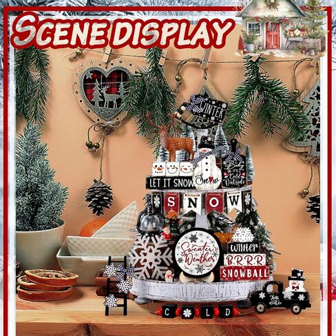 20 Pcs Graduation Tiered Tray Decorations Set Class of 2025 Tiered Tray Decor 2025 Senior Graduates Wood Table Decorations Truck Wooden Signs Farmhouse for Home Kitchen Table Shelf (Grad) in Kuwait