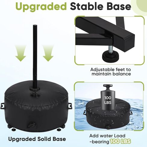 مجموعة كرة حبل شديدة التحمل من GADFISH مع كرة وحبل، أعمدة كرة حبل بارتفاع قابل للتعديل، قاعدة حامل مطورة، مجموعة كرة حبل محمولة للأنشطة العائلية الممتعة للفناء الخلفي الداخلي والخارجي، الحديقة، الشاطئ in Kuwait