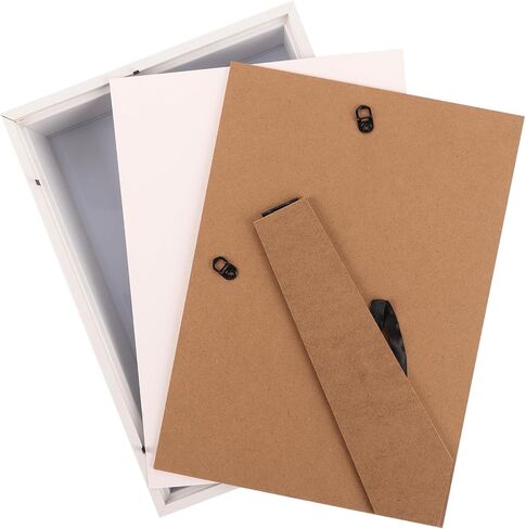 2 قطعة إطار صندوق الظل 11 × 14 صندوق عرض الظل 1.2 بوصة عمق داخلي صندوق ظلال الزهور كبير صندوق الظل إطار الصورة إطار صندوق الظل الخشبي مع باب للجدار وعرض الطاولة (أبيض) in Saudi Arabia