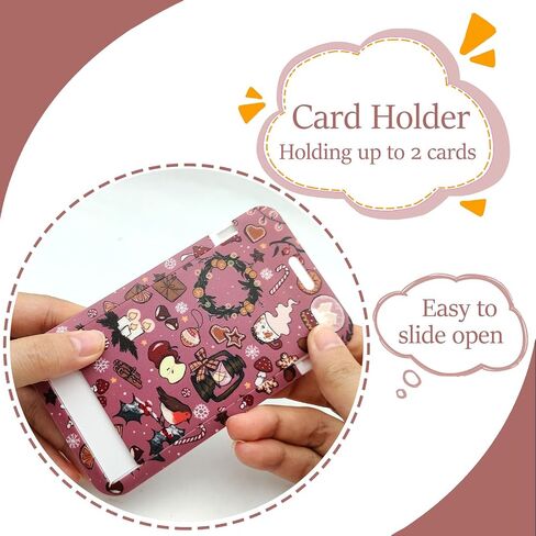 ID Badge Holder with Lanyard,Christmas Theme Badge Holder with Lanyard Badge Holders ID Card Holders for Badges Badge Holder for Women Teacher ID Badge Holder Cute Lanyards for ID Badges in Kuwait