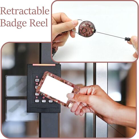 ID Badge Holder with Lanyard,Christmas Theme Badge Holder with Lanyard Badge Holders ID Card Holders for Badges Badge Holder for Women Teacher ID Badge Holder Cute Lanyards for ID Badges in Kuwait