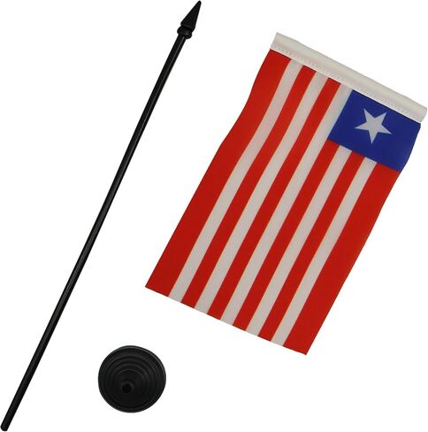 علم طاولة AZ FLAG زيمبابوي 5 بوصة × 8 بوصة - علم مكتب زيمبابوي 21 × 14 سم - عصا وقاعدة بلاستيكية سوداء in Saudi Arabia