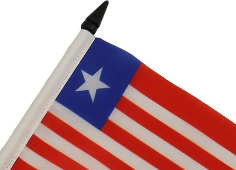 علم طاولة AZ FLAG زيمبابوي 5 بوصة × 8 بوصة - علم مكتب زيمبابوي 21 × 14 سم - عصا وقاعدة بلاستيكية سوداء in Saudi Arabia