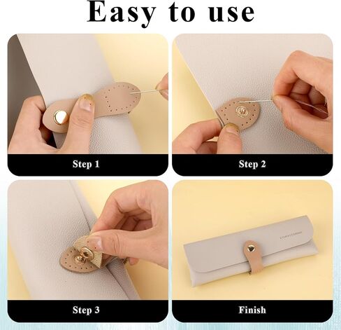 8Pcs Leather Snap Buckles Leather Snap 5 Colors Leather Tab Closure Suitable for Wallet Bag Holder,Laptop Wallet Making DIY Craft in Saudi Arabia