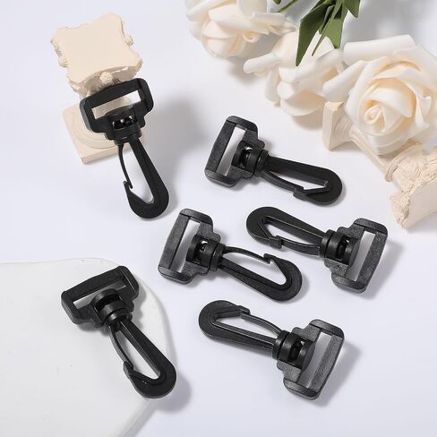 DIVINA VITAE 15Pcs Plastic Clips for Straps, 1 Inch Swivel Hook Nylon Webbing Hook Clip Plastic Clip for Repair Or Replace Damaged Hooks in Saudi Arabia