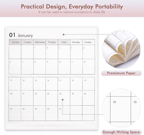 Pocket Calendar 2025-2026,Small Pocket Planner 2025-2026 for Purse3.5x6.5In, 24 Month Organizer from Jan 2025 -December 2026 (Bulterfly) in Saudi Arabia