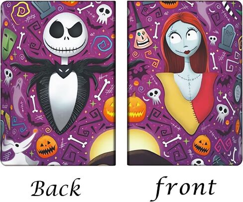 Jack and Sally Gifts Leather Notebook Always Remember You’re Braver Than You Believe Leather Notebook Inspirational Gifts for Women Girls Halloween Christmas Gifts for Son Daughter Friends (A7 4.3X3.2INCH jack) in Saudi Arabia