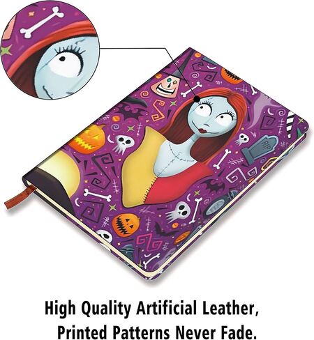 Jack and Sally Gifts Leather Notebook Always Remember You’re Braver Than You Believe Leather Notebook Inspirational Gifts for Women Girls Halloween Christmas Gifts for Son Daughter Friends (A7 4.3X3.2INCH jack) in Saudi Arabia