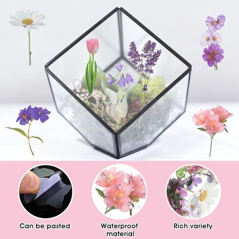 120Pcs Flower Stickers for Scrapbooking, Transparent Floral Stickers Set for Scrapbook Supplies,Craft, Card, Laptop, (60 Styles) (Purple Theme) in Saudi Arabia