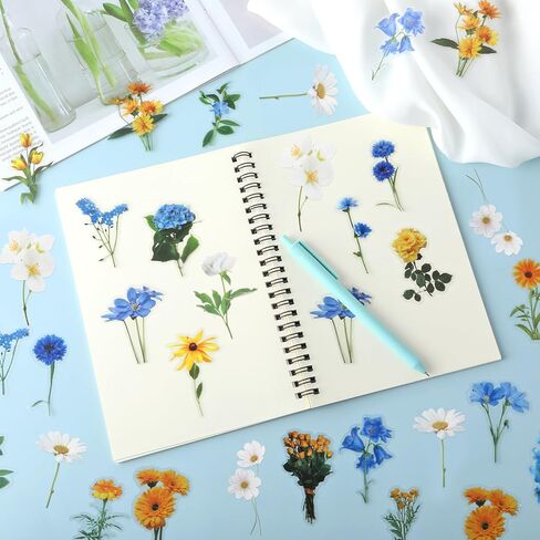 120 قطعة من ملصقات الزهور لسكرابوكينغ، مجموعة ملصقات زهور شفافة لمستلزمات سجل القصاصات، والحرف اليدوية، والبطاقات، والكمبيوتر المحمول، (60 نمطًا) (موضوع أرجواني) in Kuwait