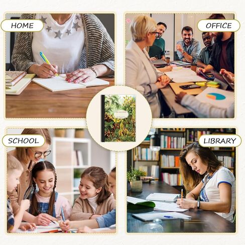 qianshan 5.8"x8.3" A5 Small Size Travel Journal Notebook, Wide Ruled Notebook Paper, 120 pages/60 Sheets, Journal Subject Notebooks for Work, Office Note Taking. Aesthetic Composition Cactus in Kuwait