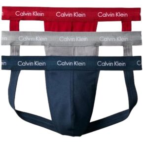 Calvin Klein Men's Cotton Stretch 3-Pack Jock Strap
