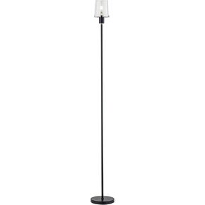 O'Bright Elegante - Dimmable LED Floor Lamp with Clear Glass Shade, Touch-Controlled Lighting, 66.5-Inch, Perfect for Dinning, Living Room and Bedroom, Antique Brass