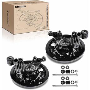 A-Premium 2x Rear Steering Knuckle & Wheel Bearing Hub Assembly Compatible with Subaru Forester 2001-2008, Replaces 26655FA000, 26655FA010