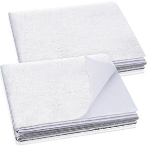 Treela 2 Pcs 36 x 45 Inch Heat Resistant Batting for Potholders Insulating Thermal Lining Batting for Pot Holders Heat Reflective Fabric