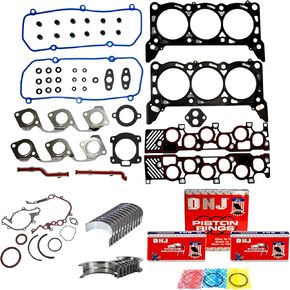 DNJ RRK4123 Engine Re-Ring Kit for 1997-1998 / Ford/E-150 Econoline / 4.2L / OHV / V6 / Cu.256 / Vin 2