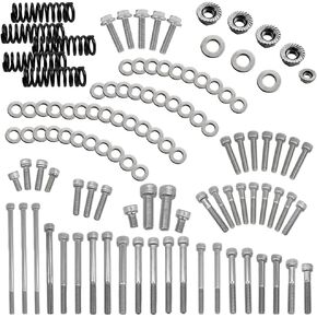 400EX Engine Stainless Steel Bolt Screw & Clutch Spring Kit Compatible with Honda Sportrax 400 TRX400EX 1999-2008 TRX400X 2009 2011-2014 (112pcs)